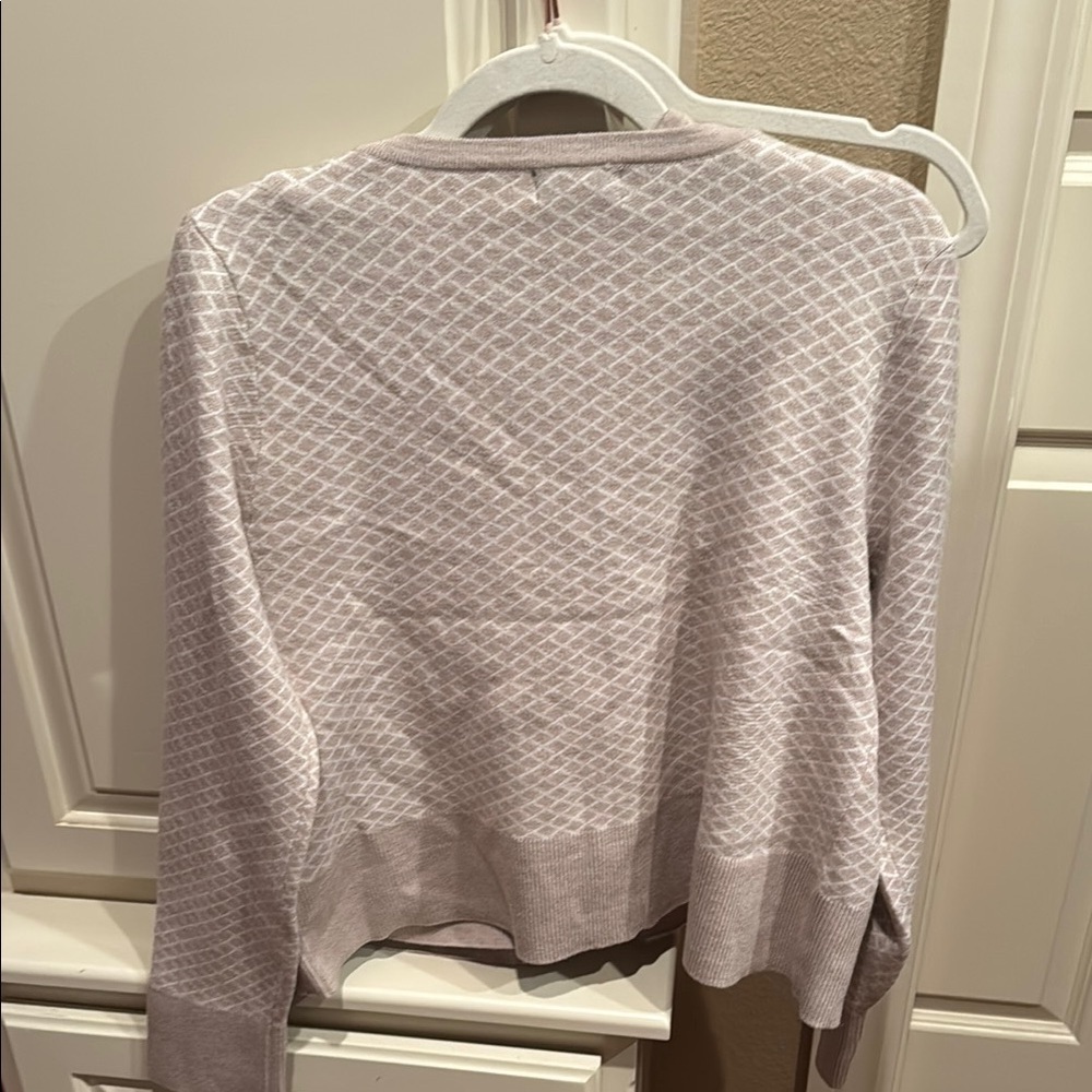 Adirienne Vittadini Women's Light beige sweater set - Picture 3 of 5